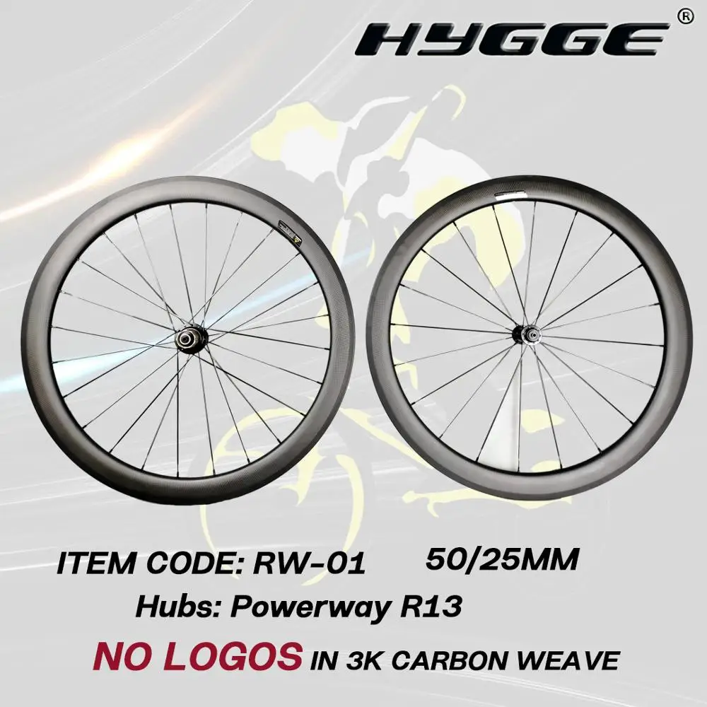 HYGGE RW-02 carbon велосипедная колесная пара R13 powerway втулки 3k клинчерные колеса