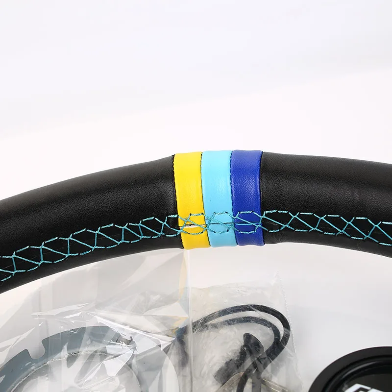 14inch Genuine Leather Steering Wheels car steering wheel Racing For Gred GPP