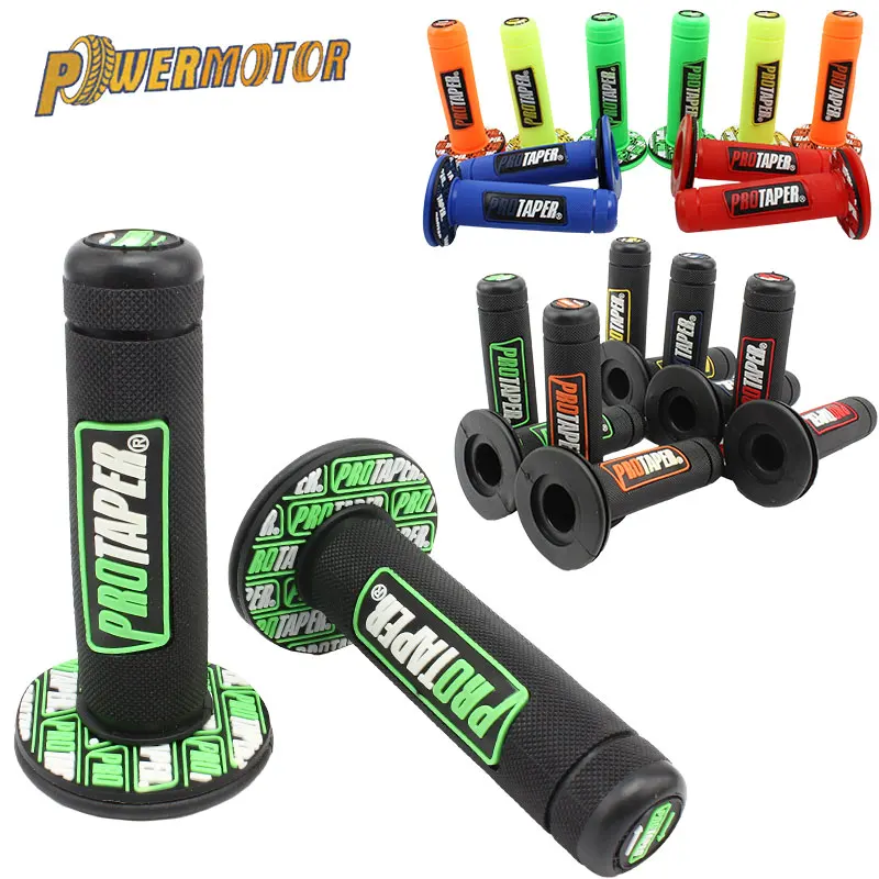 

Handle Grip Motorcycle Handlebar Grips Fit For 7/8" Handlebar Rubber Gel Hand Grips Dirt Pit Bike Motocross 10 Colors Option