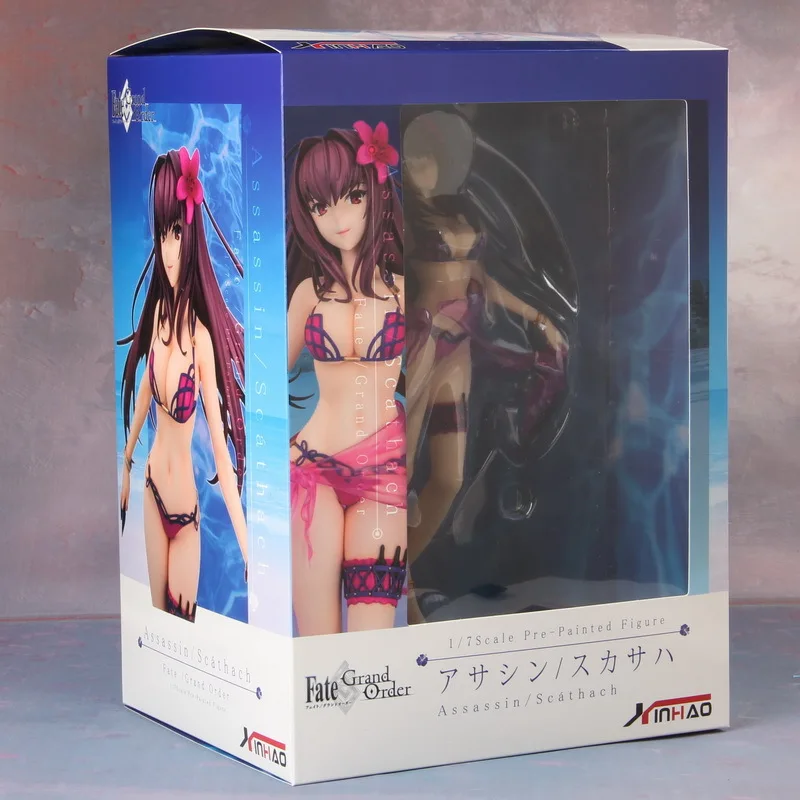 Anime Fate Grand Order Scathach Swimsuit Ver PVC Action Figure Collectible Model doll toy 26cm (1)