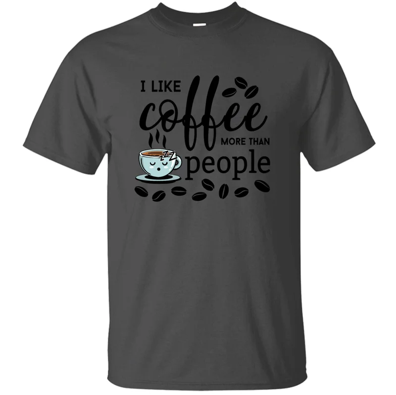Дизайнерская Повседневная футболка Kaffee Bohne coffee I Like coffee, мужская и женская футболка с круглым вырезом, Мужская футболка с надписью, большие размеры S~ 5xl, топы в стиле хип-хоп