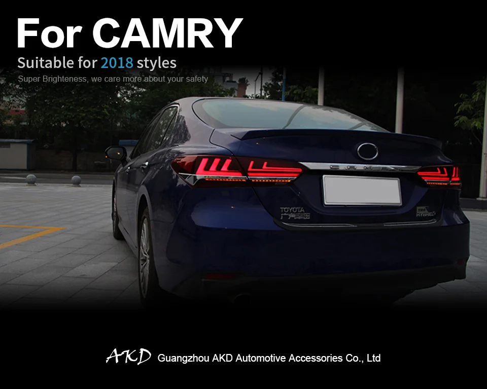 Автомобильный Стайлинг задний фонарь для Toyota Camry задние фонари- Lexus-дизайн светодиодный задний фонарь все светодиодный динамический сигнал