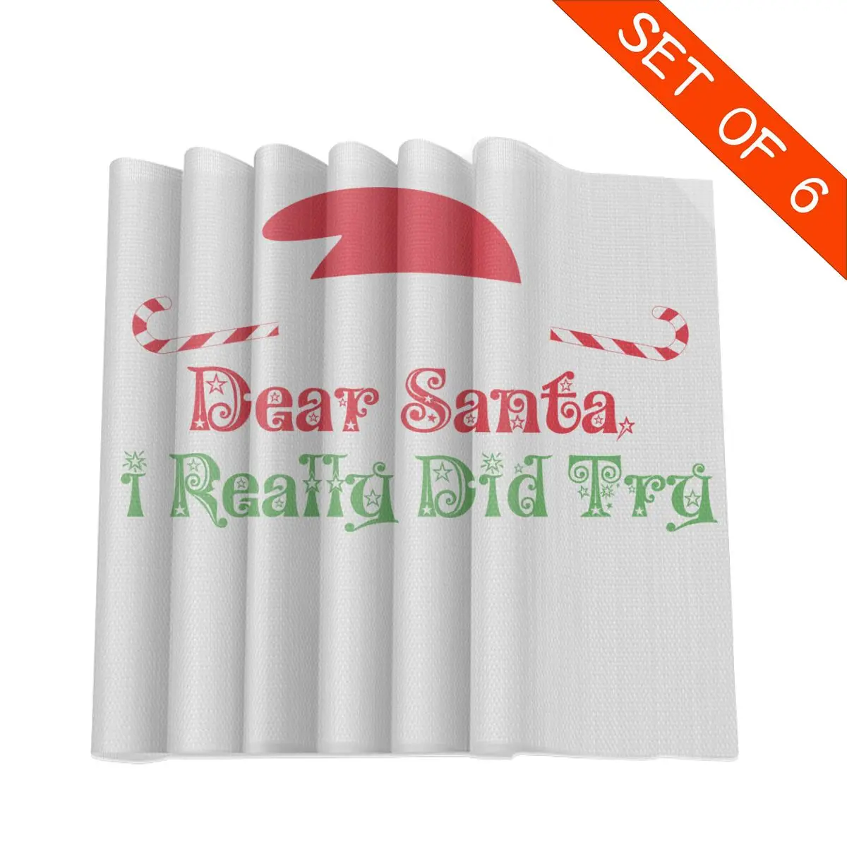 Столовые приборы для обеденного стола CoastersDear Santa Polyster Cup кофейные настольные коврики для кухни 6 шт. домашний декор