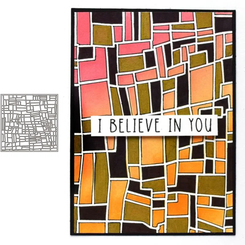 Пластиковые трафареты с мозаичным рисунком в стиле пэчворк для самостоятельного