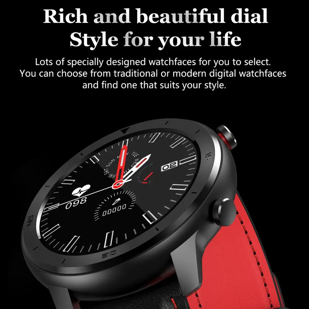 Cobrafly DT78 мужские умные часы Полный сенсорный экран фитнес-трекер пульсометр IP68 Водонепроницаемые часы для huawei Xiaomi