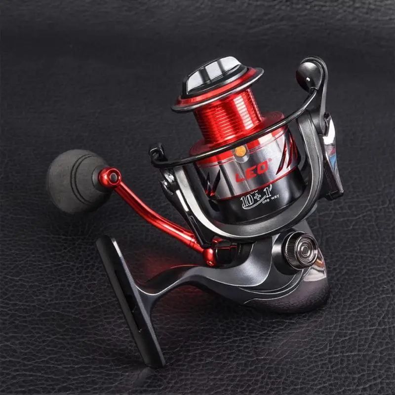

LEO 10+1BB Spinning Fishing Reel Gear Ratio 5.5:1 GA1000-GA3000 Series Metal Left Right Handle Spool Sea Fishing Accessories