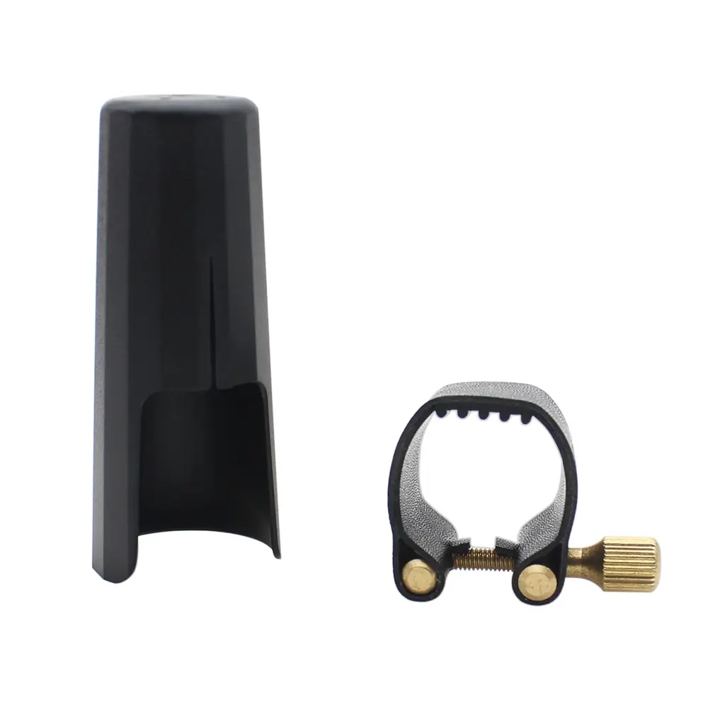 

High Quality Tenor Sax Saxphone Accessories Leather Ligature Fastener with Plastic Cap
