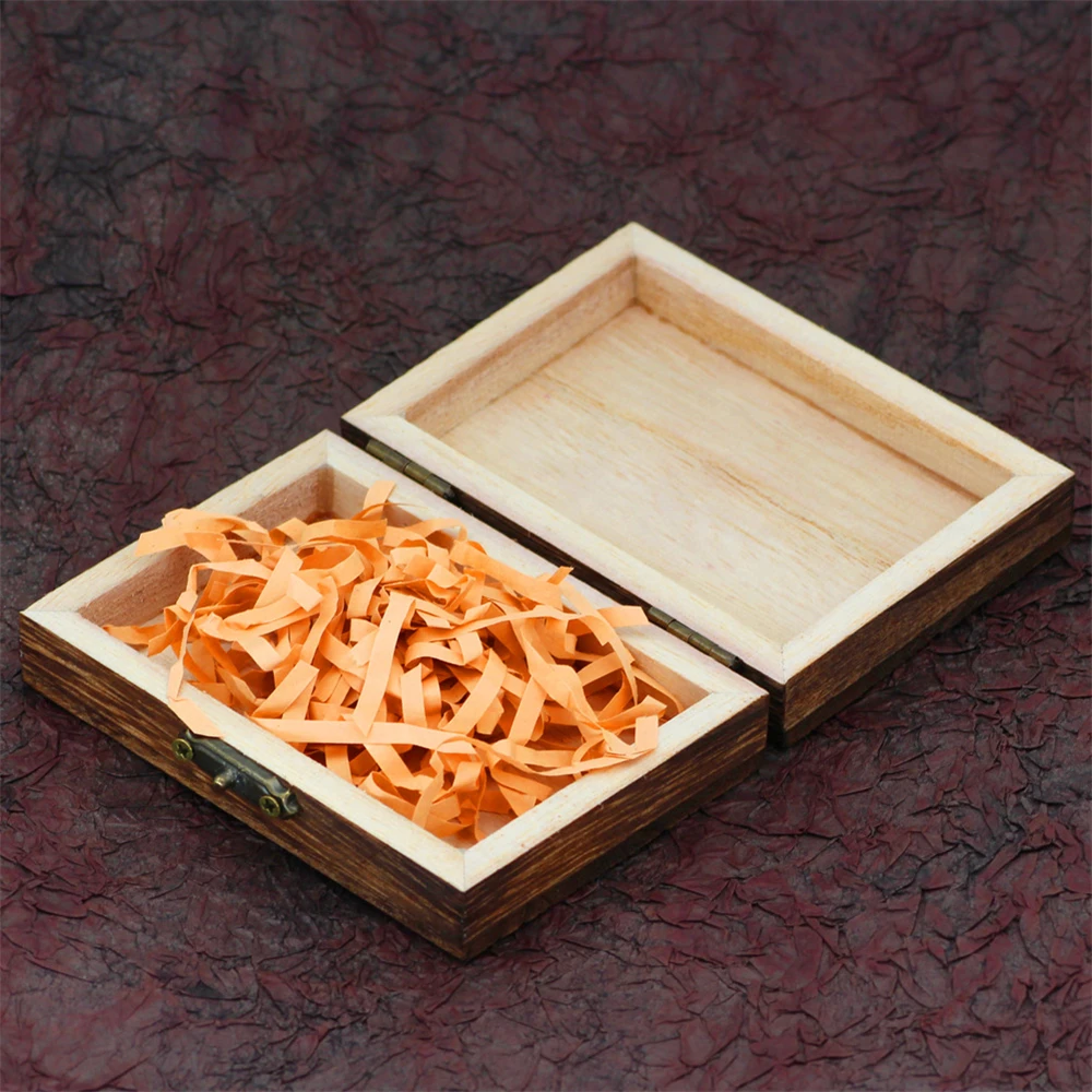 バイキング天然木箱レトロ Pu レザーバッグ高級ジュエリー包装手作り