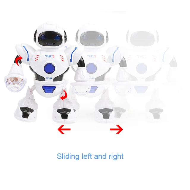 Nuevo Espacio deslumbrante música Robot brillante juguetes educativos baile electrónico inteligente espacio Robot niños música Robot Juguetes - Imagen 6