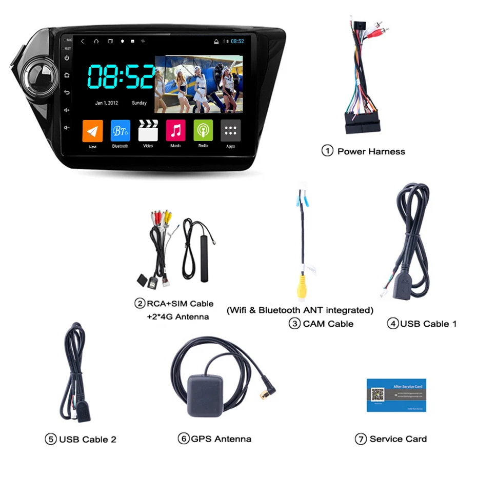 Android 8,1 автомобильный DVD 1din мультимедийная система Navi для Kia K2 RIO2 2010- Автомобильный gps навигатор стерео wifi головное устройство BT SWC wifi