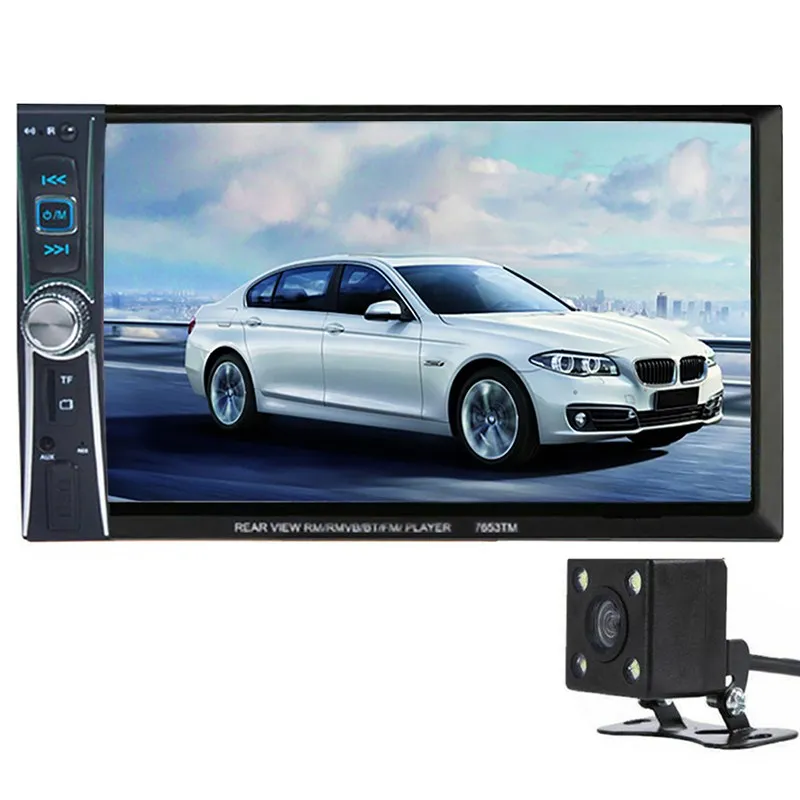2 in 1 автомобильный MP5 плеер с емкостным сенсорным экраном " Bluetooth USB TF радио