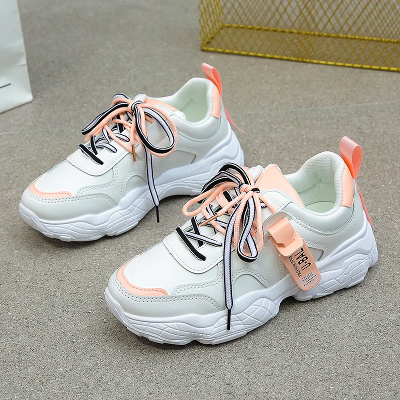 E7 pink Nis/Осенняя женская обувь; zapatillas mujer; обувь на низком ходу; обувь на плоской подошве; женская обувь; модные кроссовки для отдыха; chaussure femme - Цвет: E7 pink