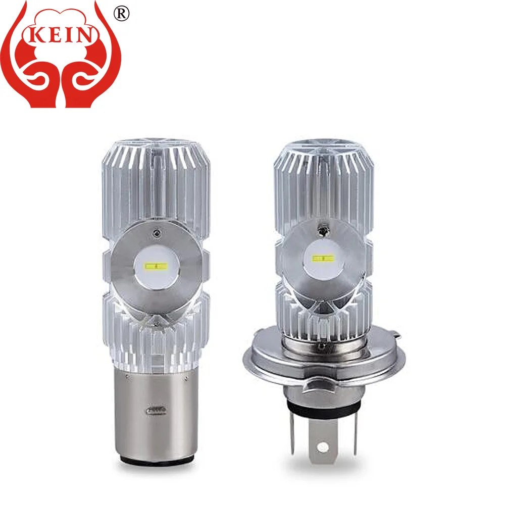 KEIN 1 шт. светодиодные мотоциклетные фары двусторонние прожекторы BA20D H6 H4 HS1
