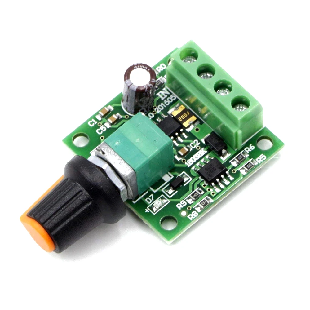 DC 1.8V 3V 5V 6V 12V 2A PWM Motor Speed Controller Low Voltage Motor Speed Control Switch PWM Adjustable Drive Module