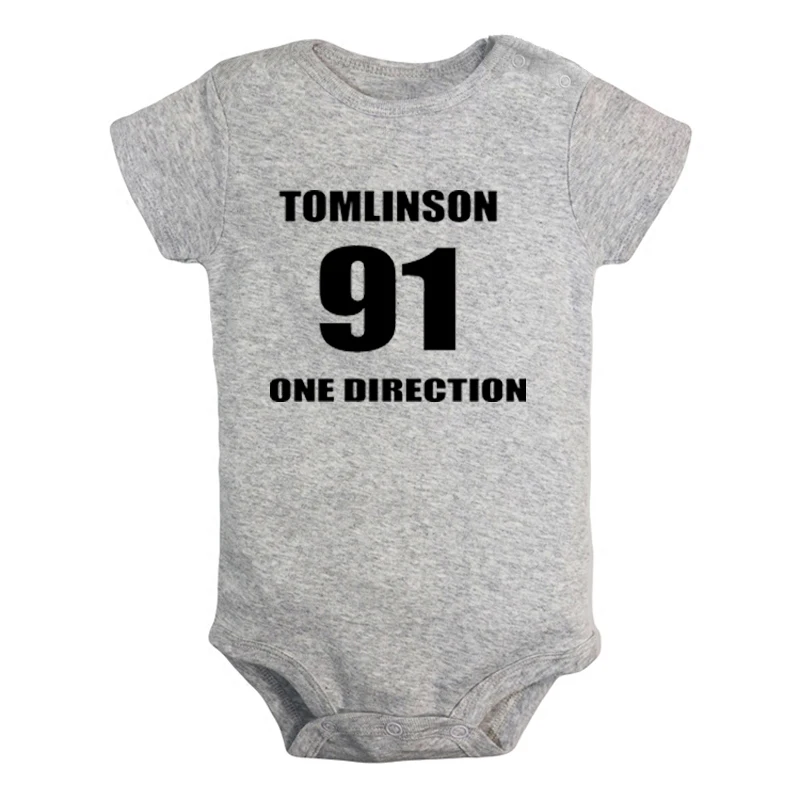 93 horay one direction signs Модный популярный дизайн для новорожденных мальчиков и девочек униформа-комбинезон с принтом для младенцев