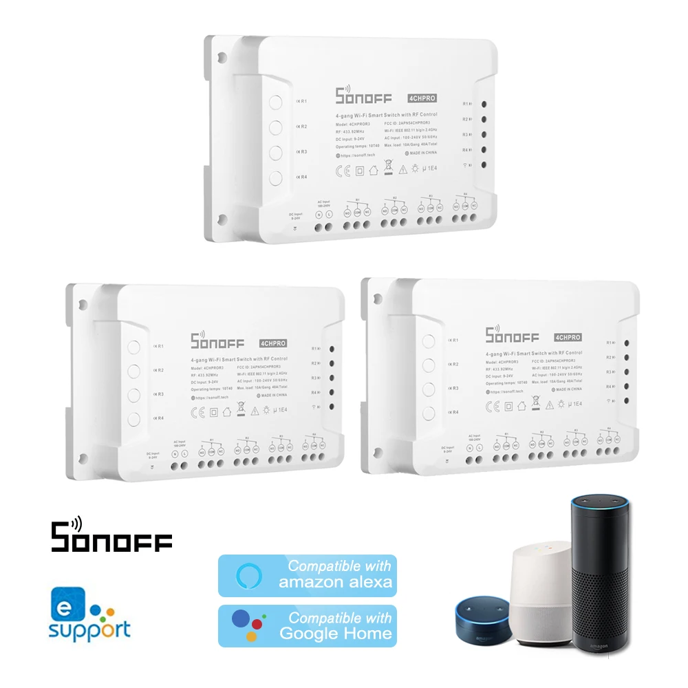 Беспроводной пульт дистанционного управления SONOFF 4CH Pro R3 Rev2 4 канальный Wi Fi