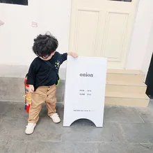 Корейский стиль, агенты по закупкам, г. Осенние новые стильные повседневные штаны для детей длинные штаны из чистого хлопка для мальчиков и девочек