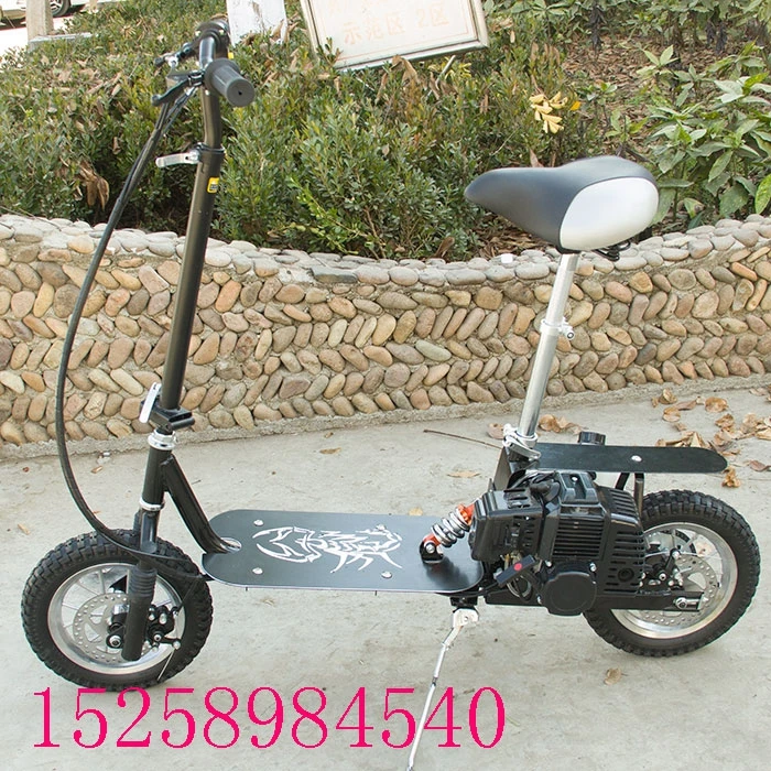 12 "Folding Mini Fuel Scooter Motorcycle Small Two-stroke Gasoline Scooters