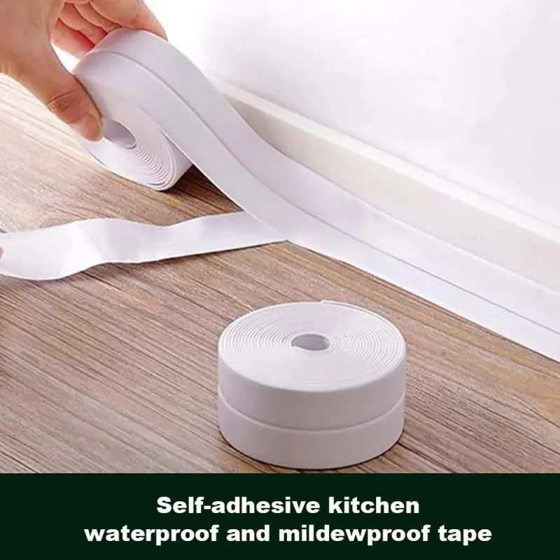 Self Adhesive Tape Waterproof Anti-Moisture Tape Kitchen Mildewproof Sealing Strip Tape