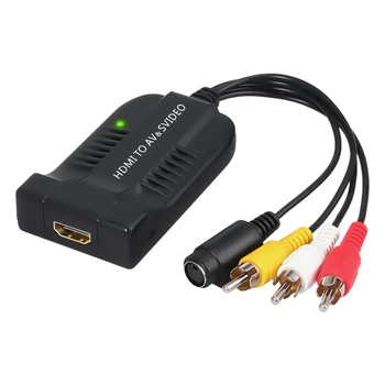 

1080P HDMI to Male AV Video Adapter Video Converter Box with USB Cable