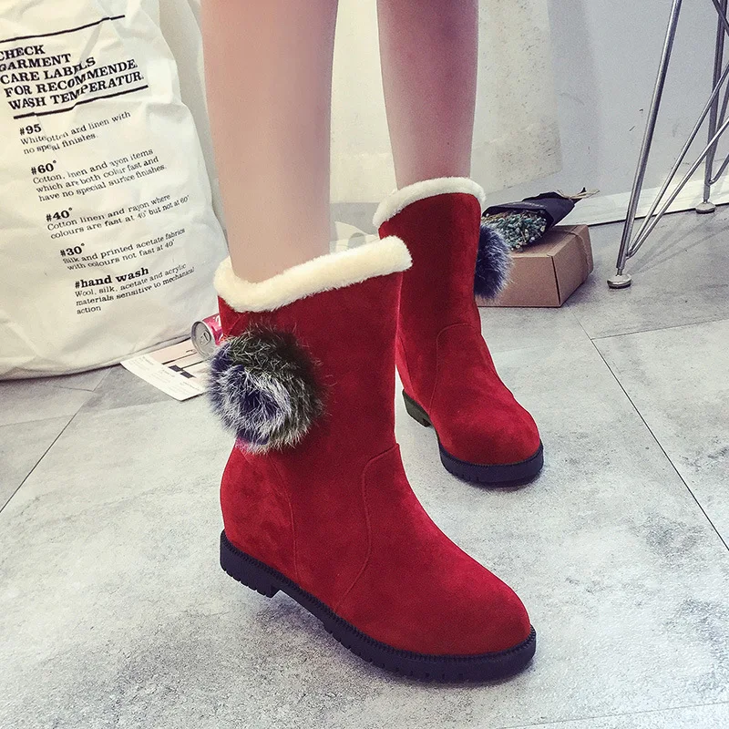 New soft, women's warm wool boots comfortable, women's wear-resistant walking shoes for women women snow boots off white shoes