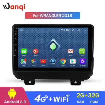 

wanqi 8.0 2+32G 4G 3G WIFI netcom 2.5D 9 inch touch Screen For Jeep Wrangler 2018 GPS dvd radio Navigation Multimedia Player