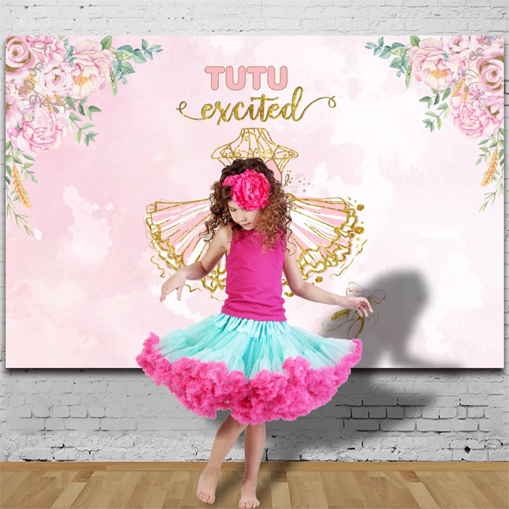 Swan Ballet Dancer Baby Girl Birthday Photography Backdrops Butterfly Party Decor Portrait Photographic Background Photo Studio Photo Backdrop