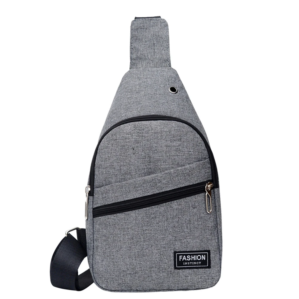 Нагрудная сумка унисекс с буквами однотонная одежда на молнии универсальная