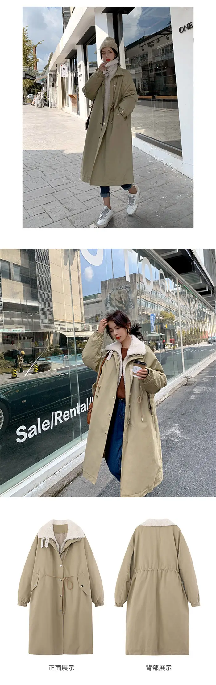 Denim Patchwork Jacket Women Autumn and Winter New Loose Long Parker Jackets Thicken Warm Denim Jacket Femme Chaquetaf2070