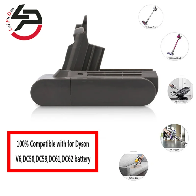 Литий ионный аккумулятор для пылесоса Dyson DC58 V6 DC59 DC61 DC62 21 6 в 2200 мАч|li-ion battery|battery
