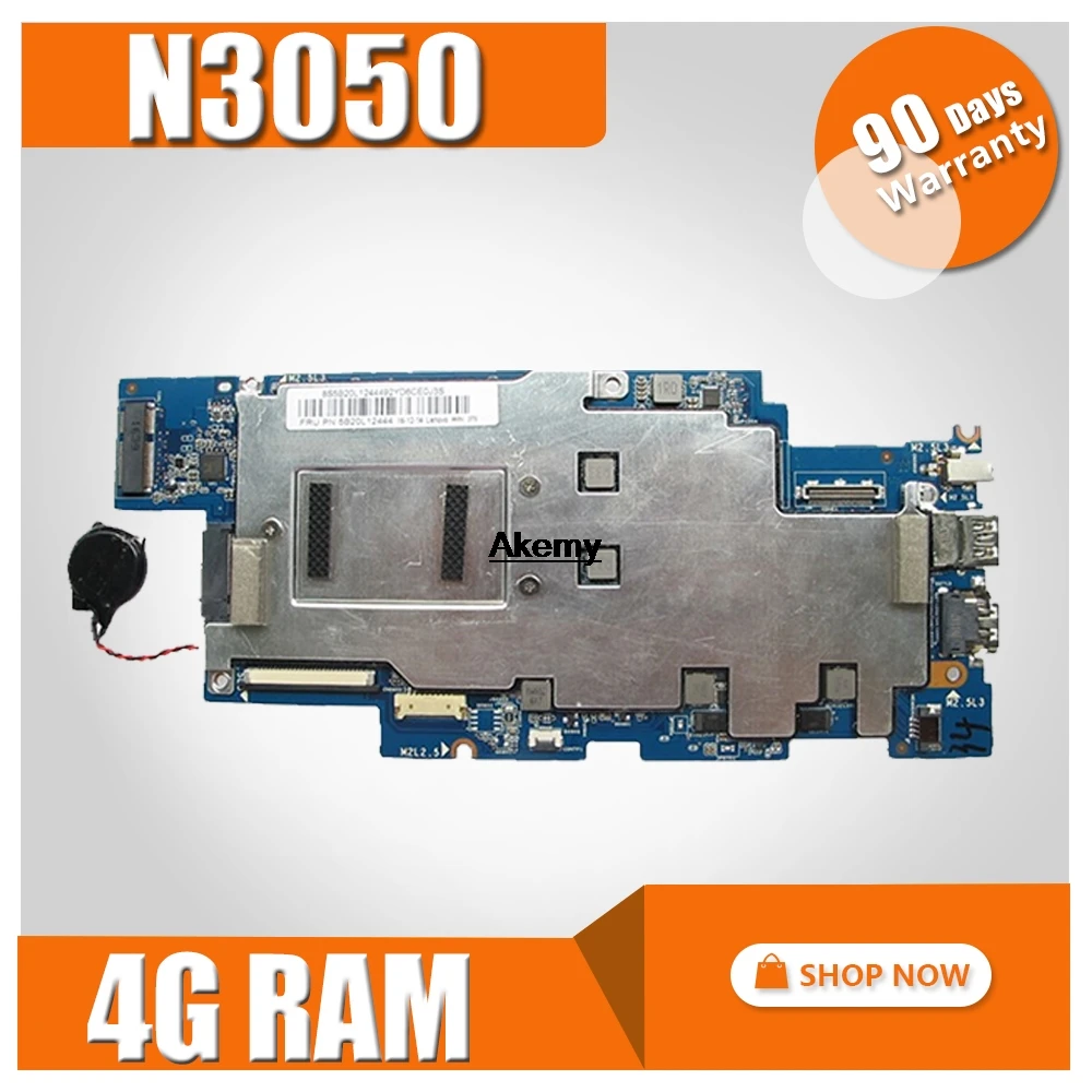 Подходит для lenovo 100S-14IBR, материнская плата для ноутбука, процессор N3050/N3060, 4 Гб ОЗУ, тестовая работа