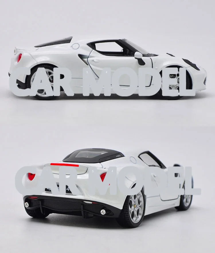 1:24 Масштаб сплава игрушечные транспортные средства 4C ALFA автомобиль модель детских игрушечных автомобилей авторизованный игрушки для детей