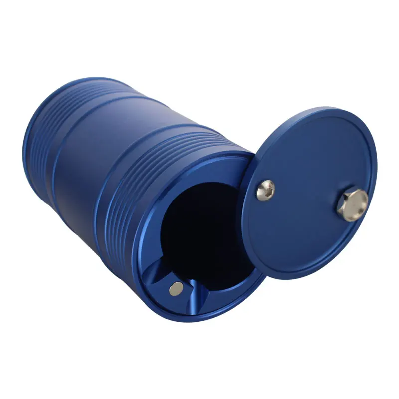 4 Colours Portable Metal Car Ashtray Anti-slip Design Body Cigarette Ash Holder Creative Gifts For Your Husband