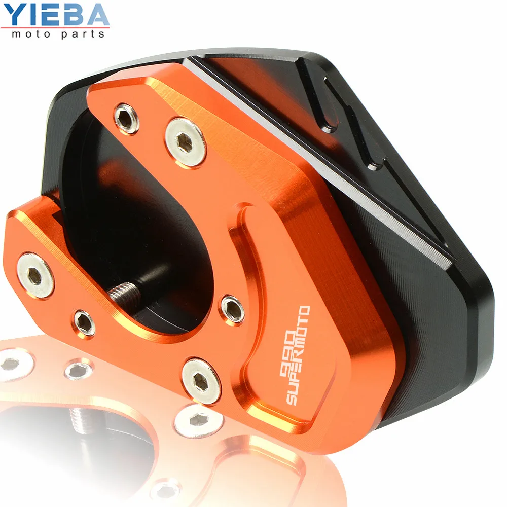 CNC алюминиевый moto rcycle Sidestand Kickstand подставка для ног боковая подставка Увеличьте Мото части для KTM 990 Super moto 2008 US AU, 2009