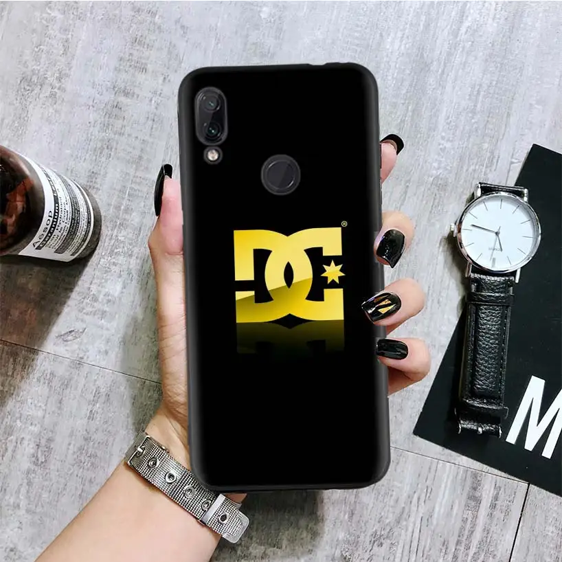 Черный чехол с логотипом Dc Shoes для Xiao mi Red mi Note 8 7 7S 7A 6 S2 GO K20 Pro 6A mi 6X 5X A1 CC 9 8 чехол для телефона - Цвет: BA349-1