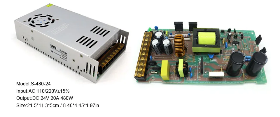 Импульсный источник питания 24 в 48 В Dc драйвер Источник питания 24 В 480 Вт 48 В 350 Вт 360 Вт 400 Вт 500 Вт 1000 Вт Светодиодный источник питания для полосы/CCTV