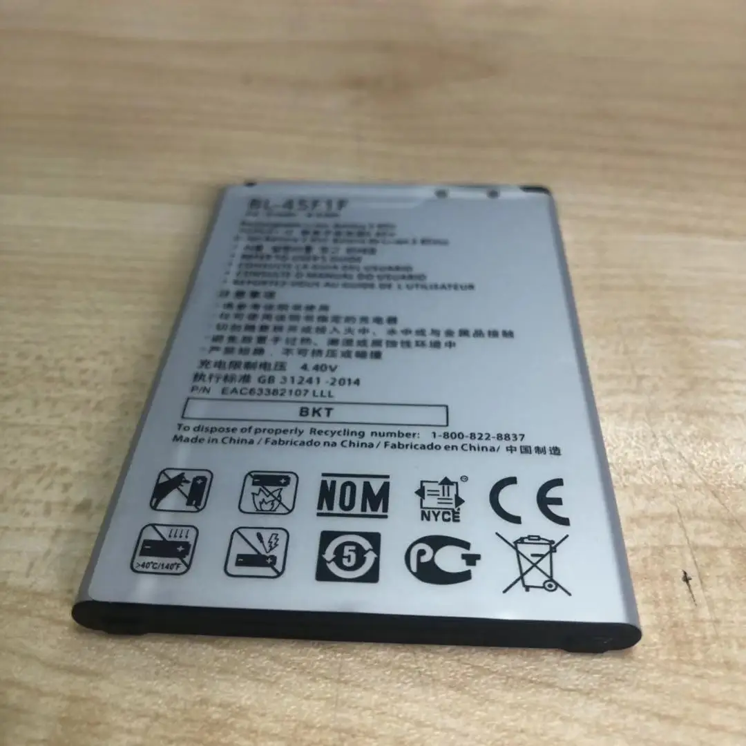 BKT 10PCS New Original LG BL-45F1F Battery for LG k8 K4 K3 M160 LG Aristo MS210 2410mAh X230K M160 X240K LV3
