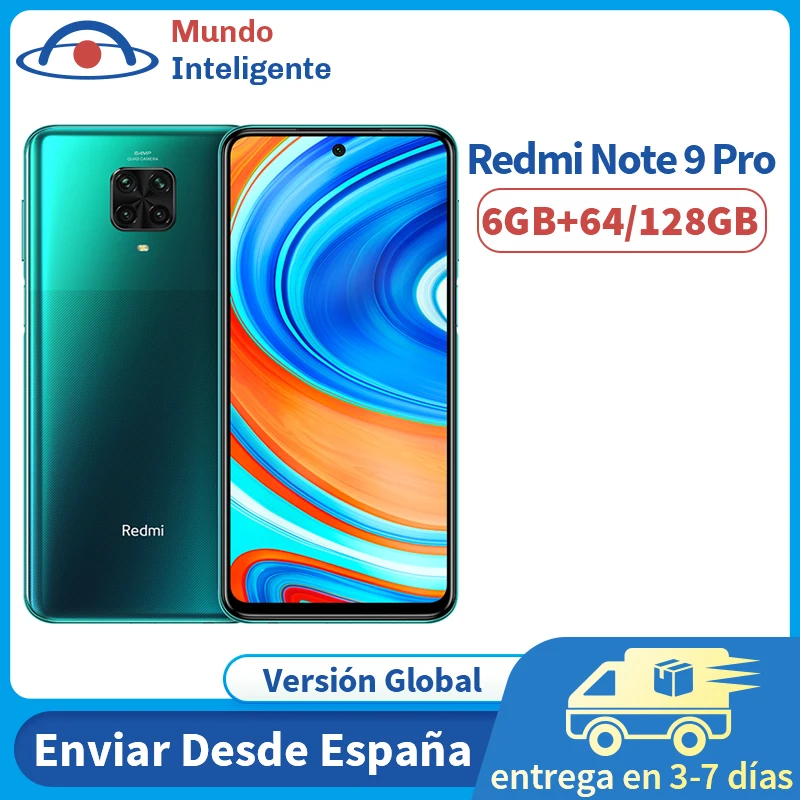 Глобальная версия Xiaomi Redmi Note 9 Pro 6G 64 Гб/128 ГБ NFC Смартфон 64-мегапиксельная