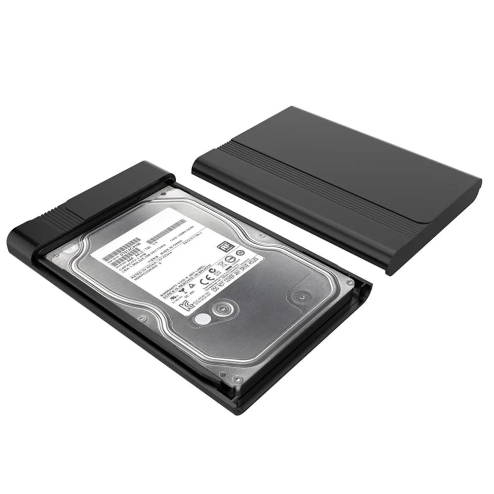 2," USB 2,0 SATA HD Box 1 ТБ HDD жесткий диск Внешний корпус чехол с поддержкой до 2 ТБ средство резервного копирования данных для ПК ноутбука
