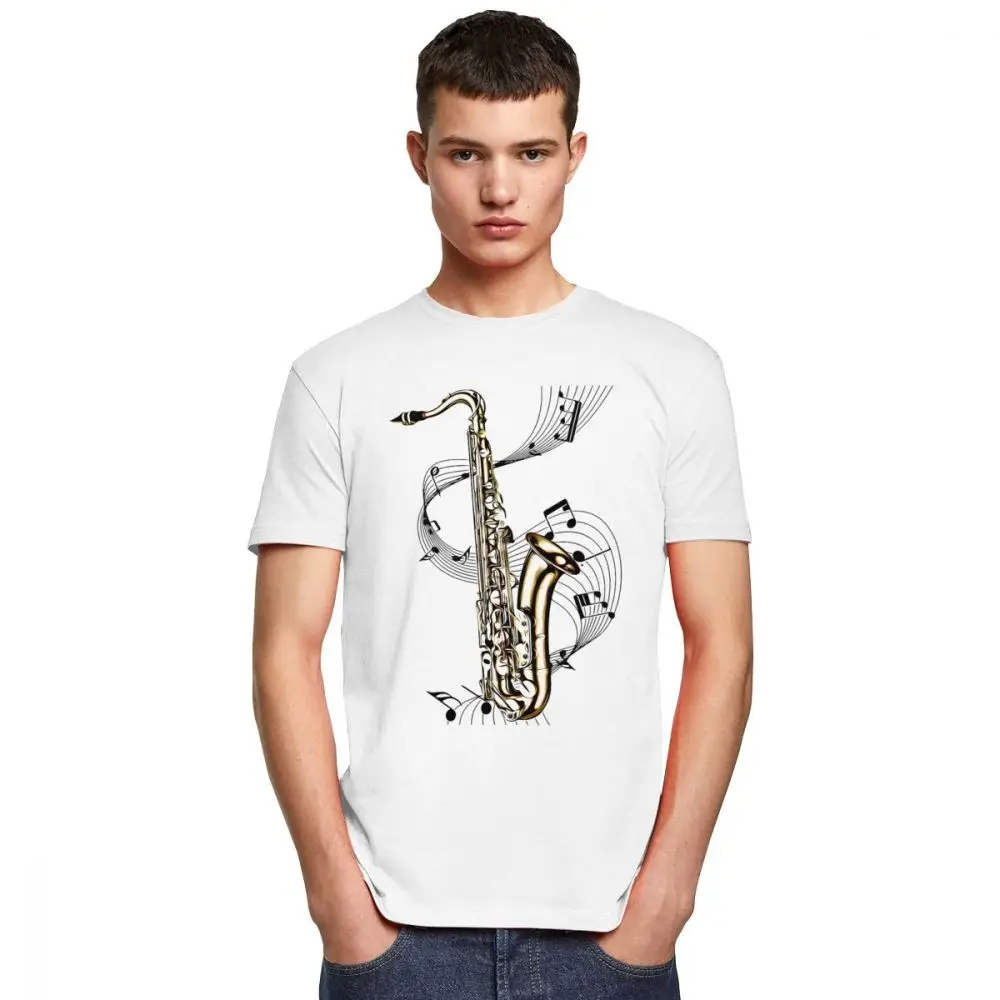 T-shirt Saxophone Instrument Musique