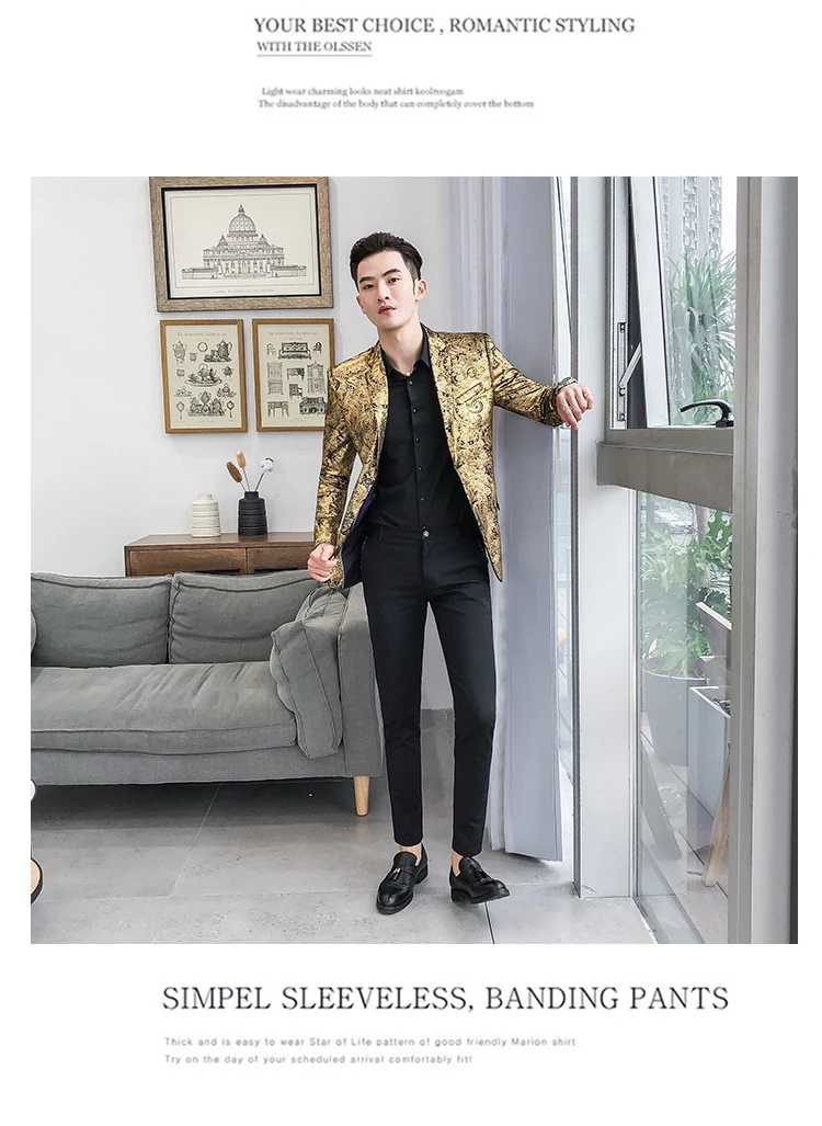 Блейзер Slim Fit, Мужской Блейзер, повседневный Блейзер Mannen, блейзер для ночного клуба, Мужской Блейзер Jas