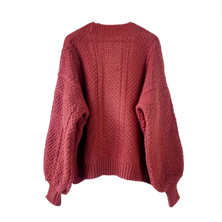 Abrigos Mujer Invierno женская зимняя верхняя одежда, вязанный кардиган, свитер, Свободный Повседневный свитер#45