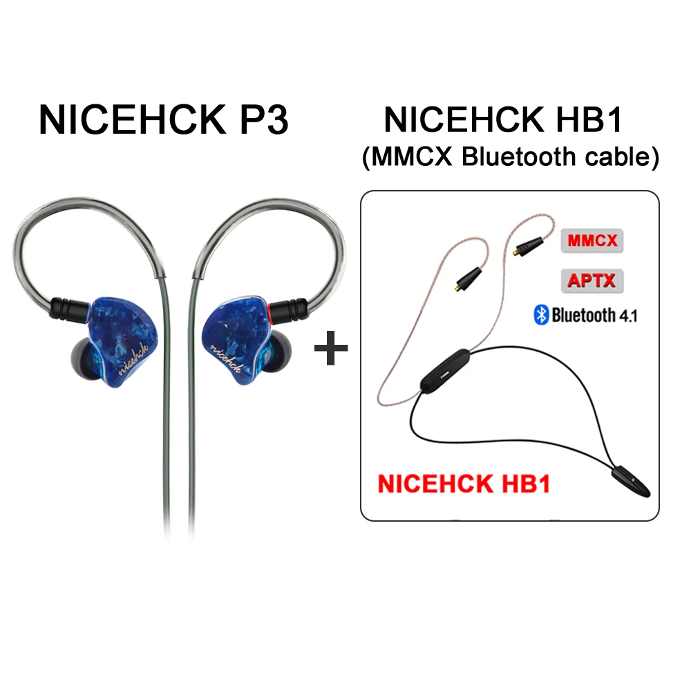 P3 with HB1 cable Распродажа товаров от NICEHCK: высокая производительность, соотношение цены намного ниже стоимости( NICEHCK 11,11,, счастливый мешок Fukubukuro - Цвет: P3 with HB1 cable