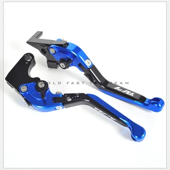 

14 Color Logo YZFR1 Motorcycle Foldable Lever Motorbike Brake Clutch Levers Case for Yamaha YZF-R1 YZF R1 2002 2003