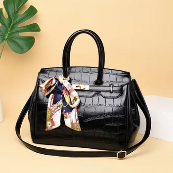 

Bag New Crocodile Pattern Women Bag Handbags Women Messenger Bags Crossbody Shoulder Bags Ladies Tassel Women Leather Handbags