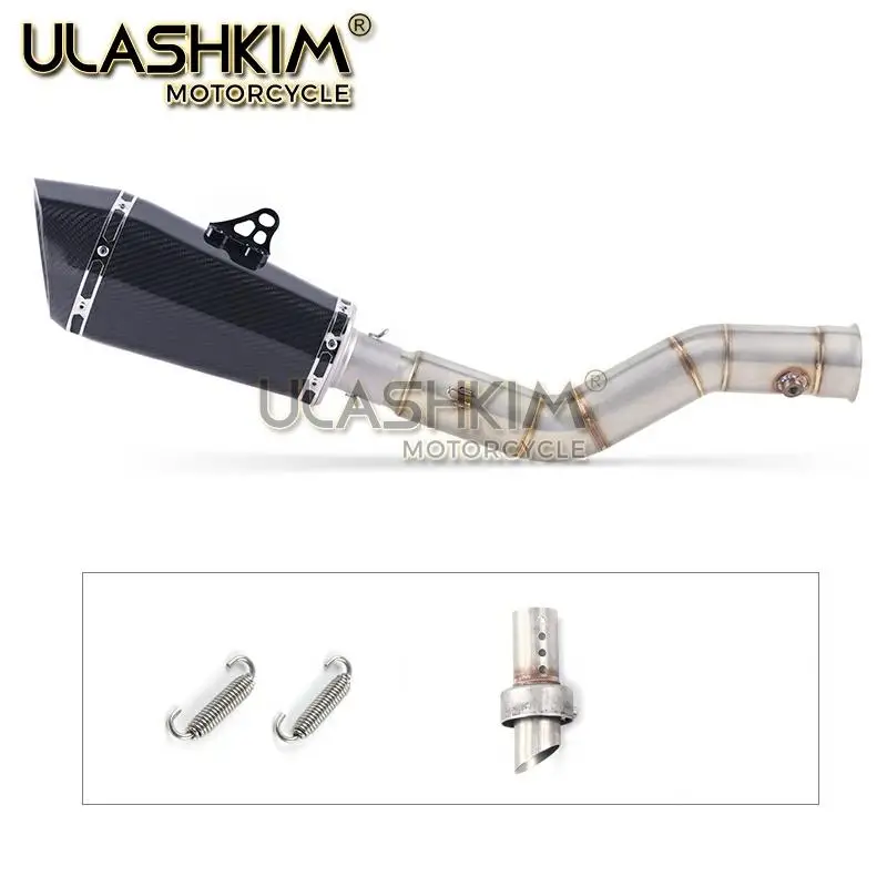 Для yamaha YZF1000 YZF R1 2009 2010 2011 2012 2013 глушитель выхлопной трубы мотоцикла Escape полная система среднего соединения трубы слипоны