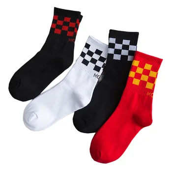 

Small square Harajuku style couple socks hip-hop men and women in stockings skateboard street style socks
