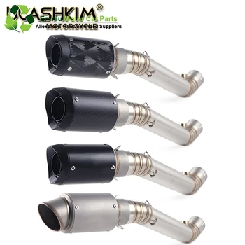 

Free Shipping Motorcycle Exhaust Escape Muffler Middle Pipe Full System Slip-On For KAWASAKI ZX 10R ZX10R ZX-10R 2008 2009 2010