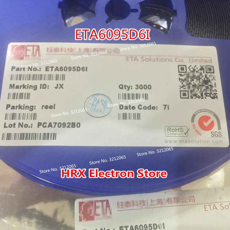 ETA6095 ETA6095D6I Код: JX(JX7i JX6a JX8d JX.) Чип управления питанием QFN