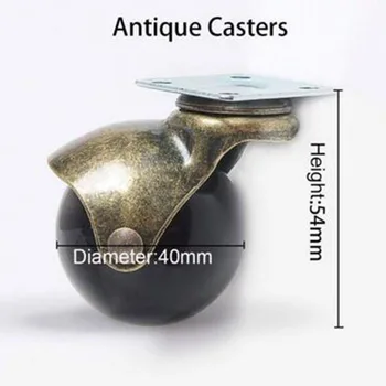 

4pcs Small Caster Wheels 1.5inches Home Sofa Furniture Accessories Ball Caster Small Caster Wheels Parts